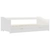 vidaXL Cadre de lit extensible sans matelas blanc bois de pin 90x200cm