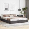vidaXL Lit de Rangement avec matelas Gris 180 x 200 cm Faux cuir