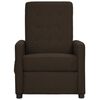 vidaXL Fauteuil électrique de massage Marron foncé Tissu