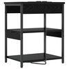 vidaXL Cabinet de chevet Ch&ecirc;ne noir 41 x 31 x 51 cm Bois d'ing&eacute;nierie