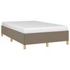 vidaXL Cadre de lit sans matelas taupe 120x190 cm tissu