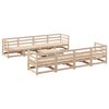 vidaXL Salon de jardin 9 pcs bois de pin massif