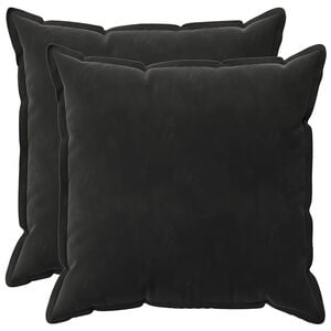 vidaXL Coussin avec oreiller HOUTEN 2 pc Noir Fl&oslash;jl