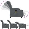 vidaXL Fauteuil de massage inclinable gris similicuir