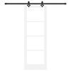vidaXL Porte coulissante ORKDAL Blanc et Noir 73,5 x 211 cm