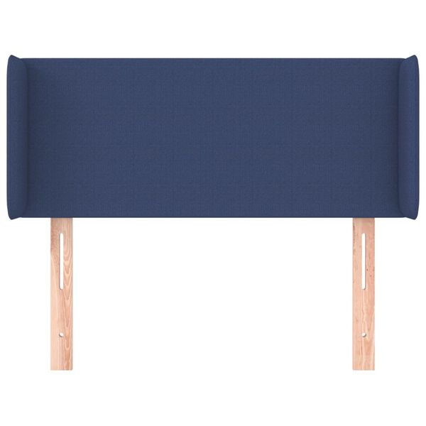 vidaXL T&ecirc;te de lit avec oreilles Bleu 83x16x78/88 cm Tissu