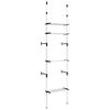 vidaXL Syst&egrave;me de garde-robe t&eacute;lescopique avec &eacute;tag&egrave;res Aluminium