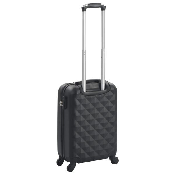 vidaXL Valise rigide Noir ABS