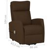 vidaXL Fauteuil de massage Marron foncé Tissu