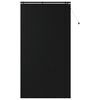 vidaXL Store V&eacute;nitien Noir 135 x 250 cm 35 mm Bois de paulownia massif