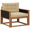 vidaXL Sofa de milieu ext&eacute;rieur Naturel
