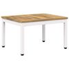 vidaXL Table basse Blanchi 49 x 60,5 x 36 cm Bois d'Acacia Massif