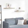 vidaXL &Eacute;tag&egrave;res murales flottantes 2 pcs ch&ecirc;ne 60x23,5x3,8 cm MDF