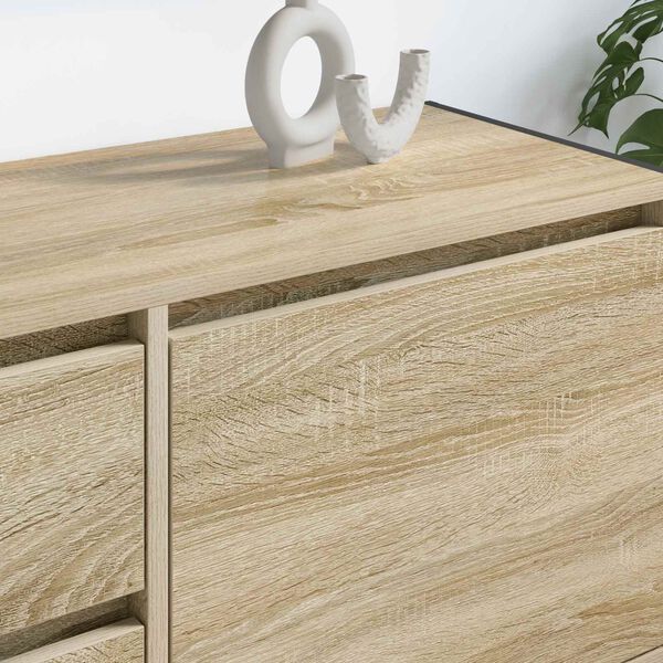 vidaXL Meuble TV Sonoma 100 x 36 x 49.5 cm Bois d'ing&eacute;nierie