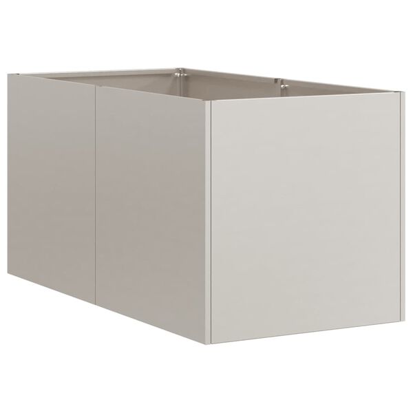 vidaXL Jardini&egrave;re rouill&eacute; 40x80x40 cm acier inoxydable