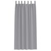 vidaXL Rideaux occultants avec anneaux 2 pcs Gris clair 225 x 140 cm