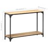 vidaXL Table console 110x30x75 cm Bois de manguier massif