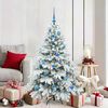vidaXL Sapin de No&euml;l artificiel avec 150 LED Blanc 150 cm PE et PVC