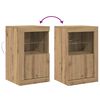 vidaXL Buffet LED 2 pcs Ch&ecirc;ne artisanal 41 x 37 x 67 cm