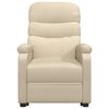 vidaXL Fauteuil inclinable Cr&egrave;me Tissu
