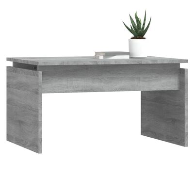 vidaXL Table basse Sonoma gris 68x50x38 cm Bois d'ingénierie