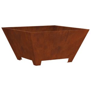 vidaXL Braise Marron 60 x 60 x 30 cm Acier Corten
