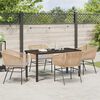vidaXL Ensemble de salle &agrave; manger pour jardin 5 pcs Marron
