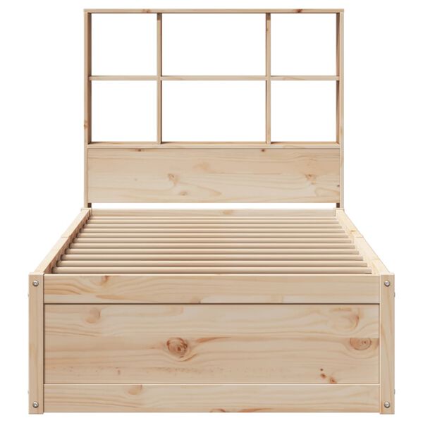 vidaXL Cadre de lit sans matelas 75x190 cm bois de pin massif