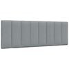 vidaXL Coussin de t&ecirc;te de lit Hanko gris clair 140 cm tissu