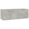 vidaXL Armoire murale Gris b&eacute;ton 100x36,5x35 cm Bois d'ing&eacute;nierie