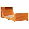 vidaXL Cadre de lit sans matelas cire marron 75x190 cm bois pin massif