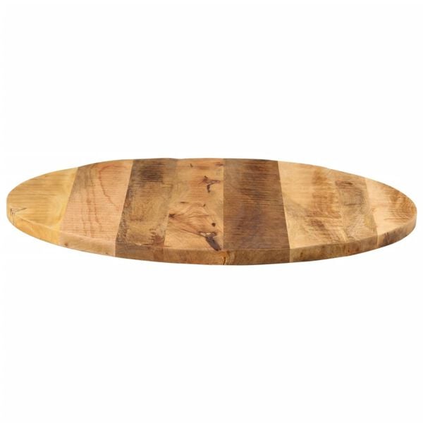 vidaXL Dessus de table &Oslash; 80x1,5 cm rond bois massif de manguier brut