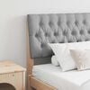 vidaXL Tête de lit capitonnée Gris clair 180 cm Pin massif
