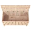 vidaXL Bo&icirc;te de rangement de jardin 115x49x60 cm Bois massif de pin