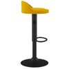 vidaXL Tabourets de bar lot de 2 Jaune Velours