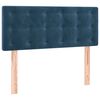 vidaXL T&ecirc;te de lit Bleu fonc&eacute; 90x5x78/88 cm Velours