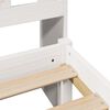 vidaXL Lit bibliothèque sans matelas blanc 180x200 cm bois pin massif