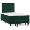 vidaXL Sommier &agrave; lattes de lit avec matelas vert fonc&eacute; 120x190 cm