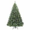 vidaXL Sapin de No&euml;l artificiel avec 300 LED Vert 180 cm PE et PVC