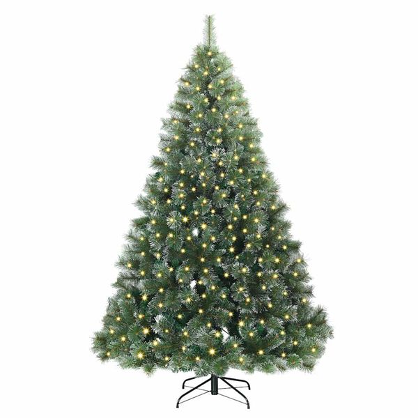 vidaXL Sapin de No&euml;l artificiel avec 300 LED Vert 180 cm PE et PVC