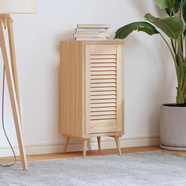 vidaXL Porte d'armoire &agrave; persiennes 61,5x29,5 cm bois de pin massif