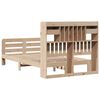 vidaXL Lit bibliothèque sans matelas 135x190 cm bois de pin massif