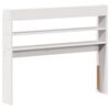 vidaXL Tête de lit avec étagères blanc 75 cm bois massif de pin