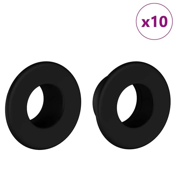 vidaXL Bouchons de table de football 10 pcs Blanc 3 x 3 x 2 cm HIPS