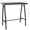 vidaXL Ensemble de bar de jardin 5 pcs Noir