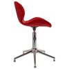 vidaXL Chaises &agrave; manger pivotantes lot de 4 rouge bordeaux velours