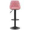 vidaXL Tabourets de bar lot de 2 rose velours