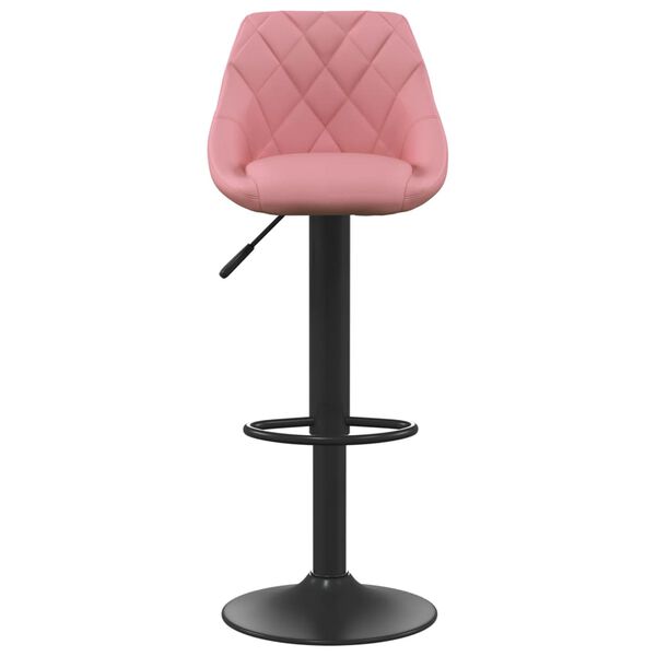 vidaXL Tabourets de bar lot de 2 rose velours