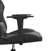 vidaXL Chaise de jeu de massage Noir et gris Similicuir