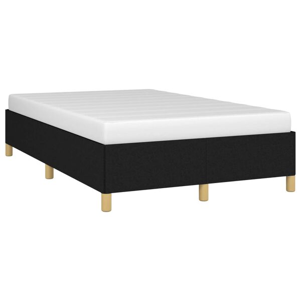 vidaXL Cadre de lit sans matelas noir 120x200 cm tissu